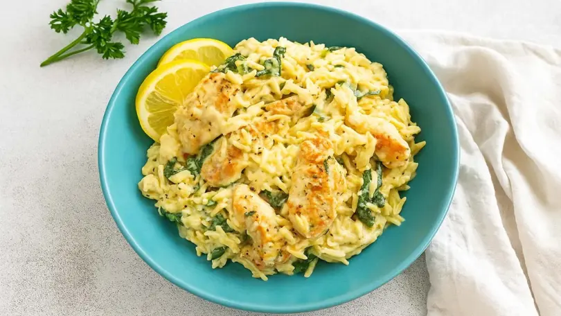 Creamy Lemon Chicken Orzo – Easy One Pot Dinner