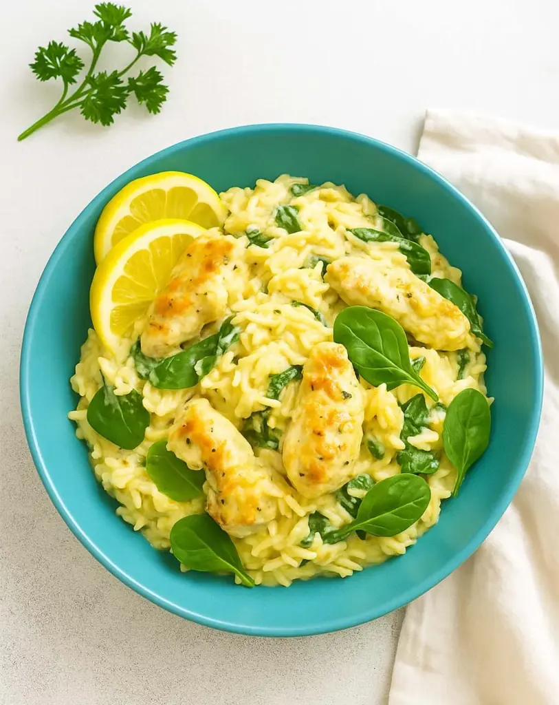 Creamy Lemon Chicken Orzo – Easy One Pot Dinner