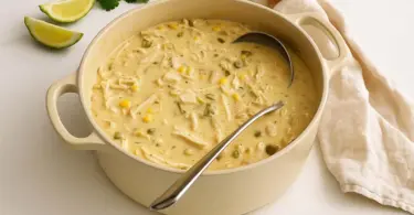 Creamy White Chicken Chili – Stovetop or Slow Cooker