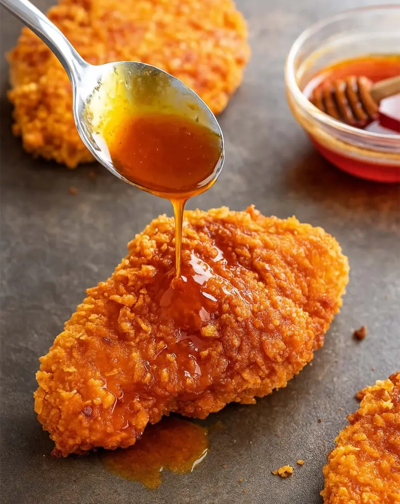 Crispy Baked Hot Honey Chicken with Sweet & Spicy Sauce