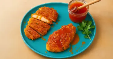 Crispy Baked Hot Honey Chicken with Sweet & Spicy Sauce
