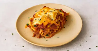 Poor Man’s Pasta Bake – Easy Ground Beef and Noodle Casserole