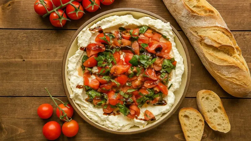 Christmas Bruschetta Dip in 5 Minutes – Easy Festive Appetizer Recipe