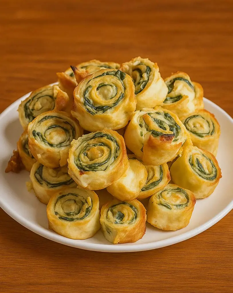 Christmas Spinach Dip Pinwheels – Easy Puff Pastry Appetizer Recipe
