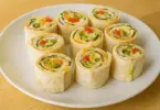 Christmas Vegetable Tortilla Roll Ups – Easy No-Bake Holiday Appetizer