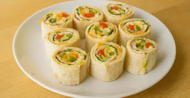 Christmas Vegetable Tortilla Roll Ups – Easy No-Bake Holiday Appetizer