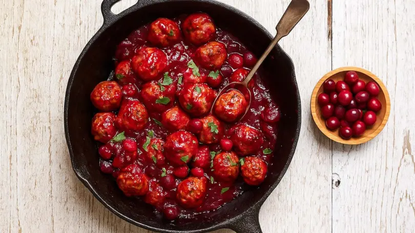 Cranberry Meatballs for Christmas: Sweet, Savory & Ready in 25 Minutes