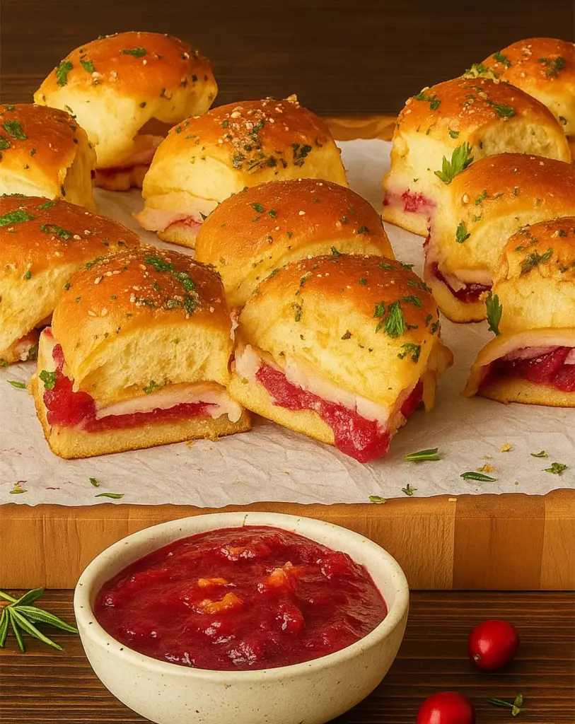 Florida Orange Cranberry Turkey Sliders for Christmas – Easy Holiday Appetizer