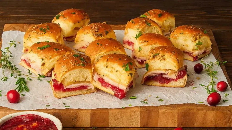Florida Orange Cranberry Turkey Sliders for Christmas – Easy Holiday Appetizer