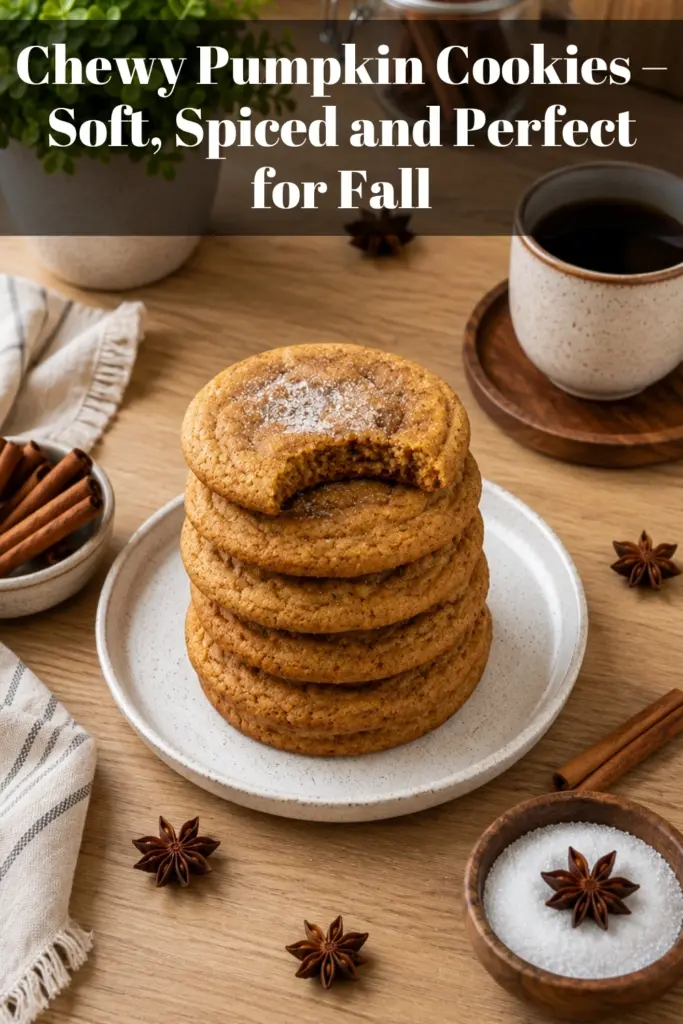 Chewy Pumpkin Cookies – Soft, Spiced and Perfect for Fall