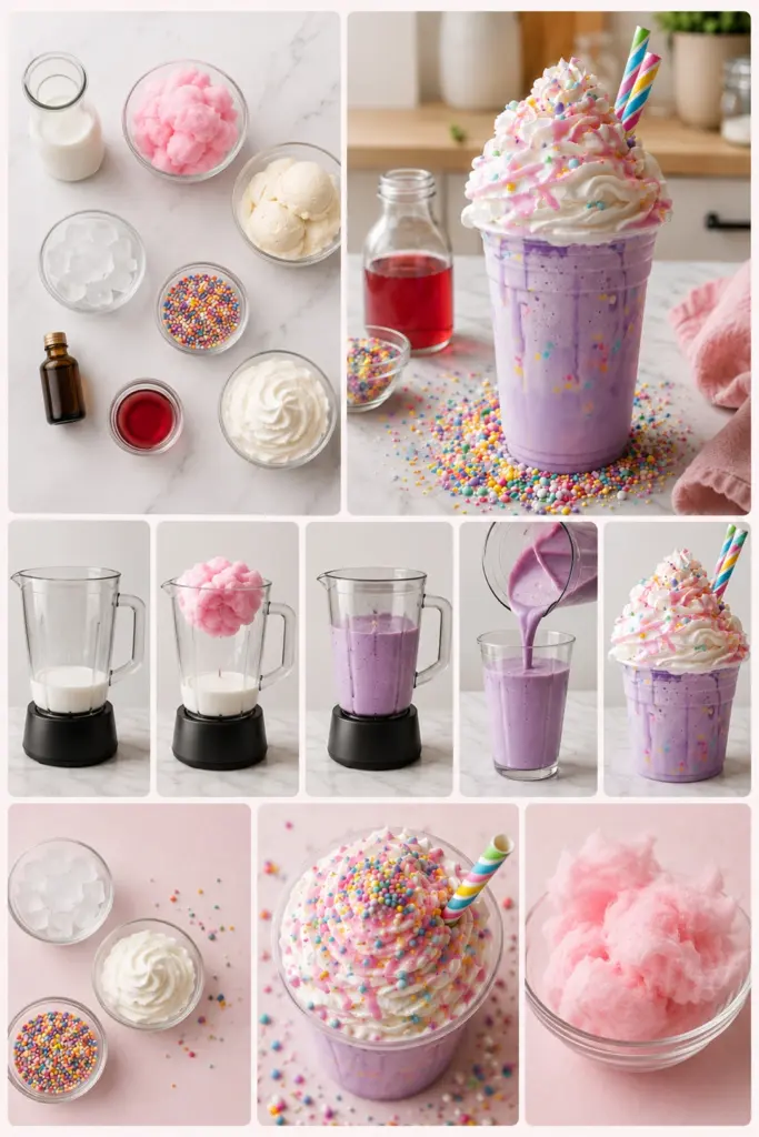 Cotton Candy Frappuccino Recipe – Easy, Creamy and Ready in 5 Minutes