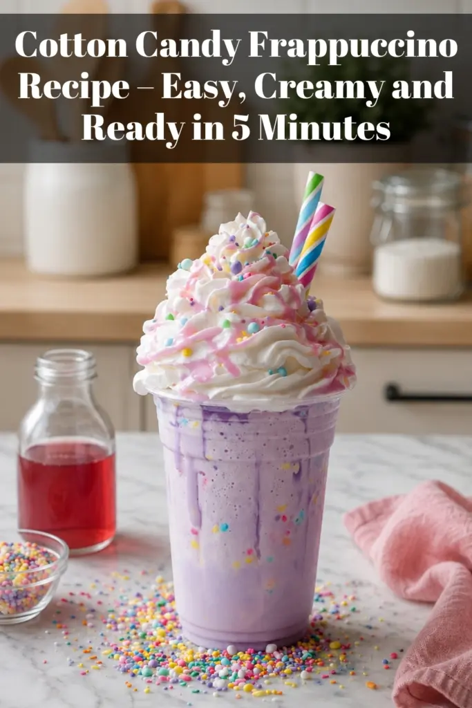 Cotton Candy Frappuccino Recipe – Easy, Creamy and Ready in 5 Minutes